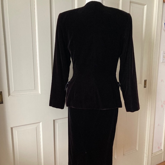 Vintage 90's Black Velvet Suit by Depeche Mode - Picture 5 of 12